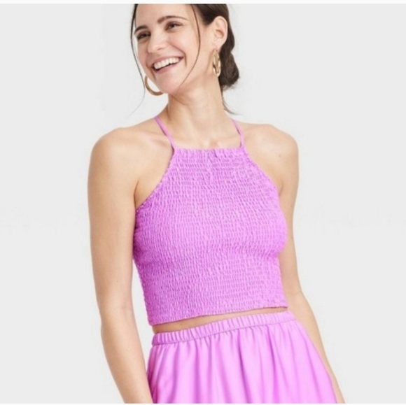 A New Day Women's Pink Crop Top - Picture 3 of 11